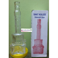 İzmir Saat Kulesi 500 ml 29,5 cm Cam Şişe